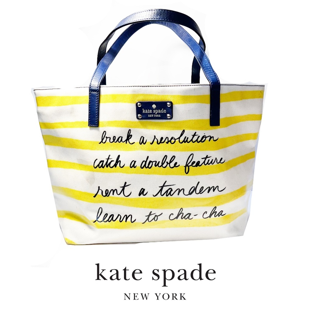 KATE SPADE 'Break A Resolution" Tote Bag